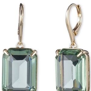 Lauren Ralph Lauren Gold Stone Drop Earrings Green Gold